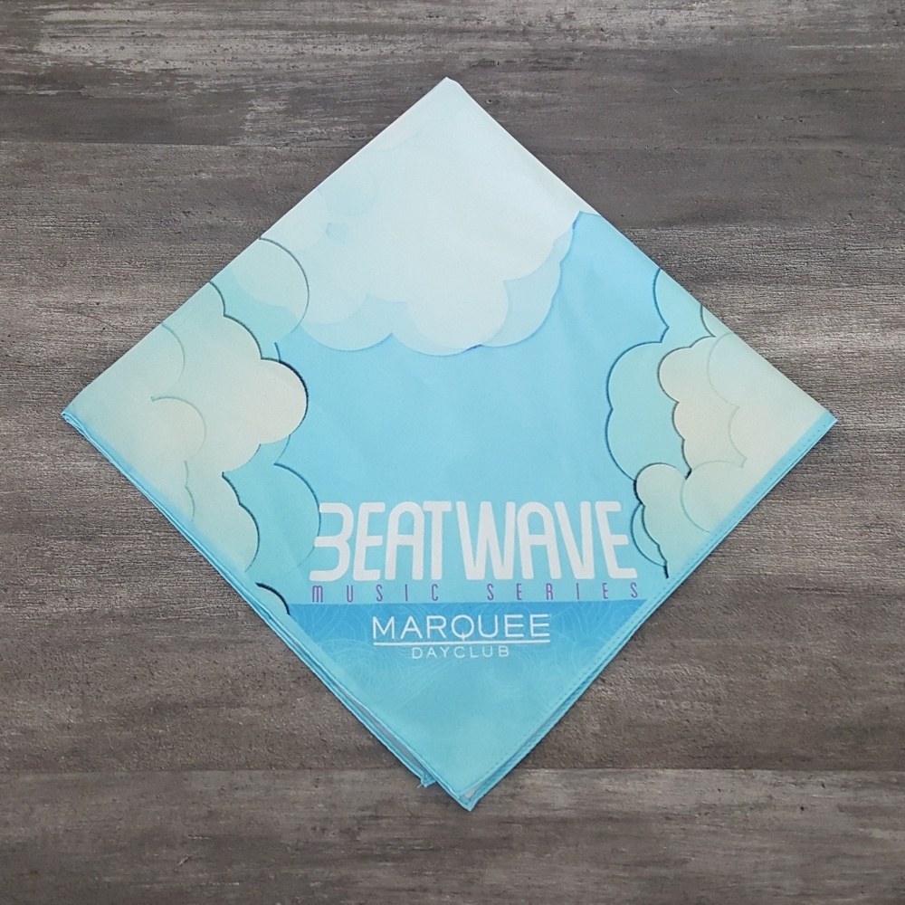 Blue Beatwave Marquee Bandana